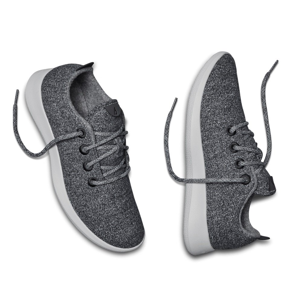 Allbirds Men\'s Sneakers Dark Grey - Wool Runners - 21084UJTO